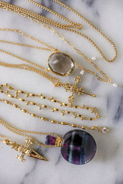 pearl trio necklace – Kei Jewelry